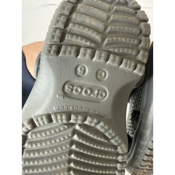 Crocs Gray Slip-On Clogs C6 Classic Toddler Baby Kids - Picture 6 of 6
